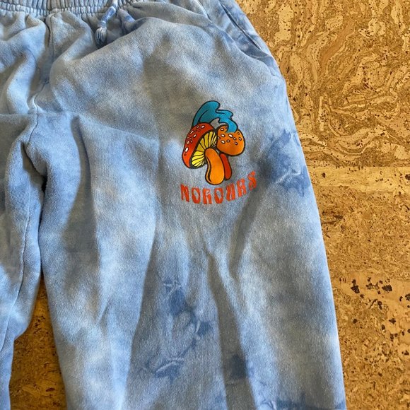 NoHours Passion Blue Tie Dye Sweatpants Small EUC - Picture 3 of 5